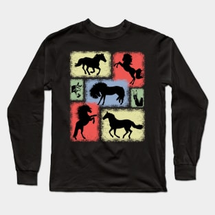 Haflinger Pony Horses Collection Long Sleeve T-Shirt